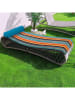 Le Comptoir de la Plage Strandmatte "Capsud" in Hellblau/ Orange - (L)180 x (B)60 cm