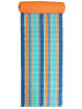 Le Comptoir de la Plage Strandmatte "Zamora" in Blau/ Türkis/ Orange - (L)180 x (B)60 cm