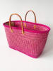 Le Comptoir de la Plage Strandtasche "Aravola" in Fuchsia - (B)55 x (H)30 x (T)25 cm
