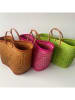 Le Comptoir de la Plage Strandtas "Aravola" fuchsia - (B)55 x (H)30 x (D)25 cm