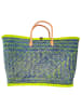 Le Comptoir de la Plage Strandtasche "Aravola luxe" in Grün - (B)55 x (H)30 x (T)25 cm