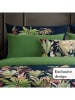 CXL by Christian Lacroix Satin-Bettwäsche-Set in Dunkelblau/ Grün