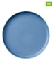 Studio Round 6er-Set: Speiseteller "North" in Blau - Ø 27 cm
