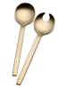 Studio Round 2tlg. Set: Salatbesteck "Strom" in Gold - (L)25 cm