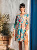 Isla Bonita by SIGRIS Kaftan lichtblauw/rood