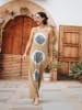 Isla Bonita by SIGRIS Kleid in Hellbrau