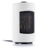 InnovaGoods Zelfdraaiende keramische verwarming wit/zwart - (H)23,5 cm