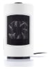 InnovaGoods Zelfdraaiende keramische verwarming wit/zwart - (H)23,5 cm