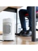 InnovaGoods Zelfdraaiende keramische verwarming wit/zwart - (H)23,5 cm