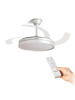 InnovaGoods Wentylator sufitowy LED w kolorze srebrno-białym - wys. 40,5 cm