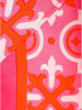 Zwillingsherz Dreieckstuch "Antike" in Pink/ Orange - (L)200 x (B)100 cm