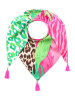 Zwillingsherz Driehoekige doek "Leopard im Dschungel" meerkleurig - (L)200 x (B)100 cm