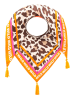 Zwillingsherz Driehoekige doek "Leomit Streifen" meerkleurig - (L)200 x (B)100 cm
