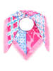 Zwillingsherz Dreieckstuch "Smile and Shine" in Rosa/ Hellblau - (L)200 x (B)100 cm