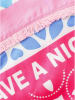 Zwillingsherz Dreieckstuch "Smile and Shine" in Rosa/ Hellblau - (L)200 x (B)100 cm