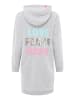 Zwillingsherz Sweatkleid in Grau