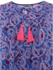 Zwillingsherz Blouse "Paisley Traum" blauw