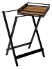 Wenko Beistelltisch ''Taba'' in Schwarz/ Braun - (B)60 x (H)89 x (T)40 cm