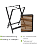 Wenko Beistelltisch ''Taba'' in Schwarz/ Braun - (B)60 x (H)89 x (T)40 cm