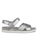 Ecco Leren sandalen "Damara" zilverkleurig
