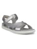 Ecco Leren sandalen "Damara" zilverkleurig