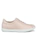 Ecco Leder-Sneakers "Travel" in Rosa