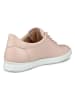 Ecco Leder-Sneakers "Travel" in Rosa