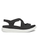 Ecco Leder-Sandalen "Flowt" in Schwarz