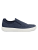 Ecco Leren instappers "Classic" donkerblauw