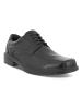 Ecco Leder-Schnürschuhe "Helsinki" in Schwarz