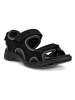 Ecco Leder-Sandalen "Onroads" in Schwarz