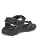 Ecco Leder-Sandalen "Onroads" in Schwarz