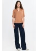 Nife Bluse in Hellbraun