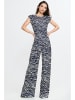 Nife Jumpsuit donkerblauw/wit