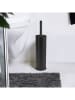 Wenko Edelstahl-WC-Garnitur "Olmedo" in Schwarz - (H)37 x Ø 8,5 cm