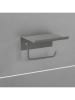 Wenko Toiletrolhouder "Desulo" antraciet - (B)14 x (H)12 x (D)6,2 cm