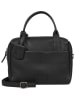 Burkely Leder-Henkeltasche "Soft Skylar" in Schwarz - (B)24 x (H)21 x (T)10 cm