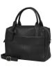 Burkely Leder-Henkeltasche "Soft Skylar" in Schwarz - (B)24 x (H)21 x (T)10 cm
