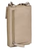 Burkely Leder-Handytasche "Soft Skylar" in Beige - (B)11 x (H)18 x (T)4 cm