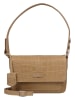 Burkely Leder-Schultertasche "Cool Colbie" in Beige - (B)22 x (H)16 x (T)7 cm