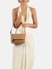 Burkely Leder-Schultertasche "Cool Colbie" in Beige - (B)22 x (H)16 x (T)7 cm