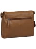 Burkely Leder-Umhängetasche "Lush Lucy" in Cognac - (B)25 x (H)20 x (T)7 cm