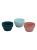 Dr. Oetker 12er-Set: Silikon-Muffinformen in Rosa/ Hellblau/ Dunkelblau - Ø 4 cm