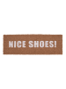 Present Time Kokosdeurmat "Nice Shoes" lichtbruin - (L)75 x (B)25 cm