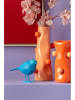 Present Time Dekoracja "Origami Bird" w kolorze niebieskim - wys. 13 cm