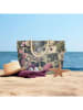 Hip Strandtas "Onaz" groen/roze - (B)60 x (H)43 cm