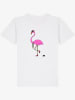WOOOP Koszulka "Frederic The Flamingo" w kolorze białym