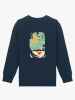 WOOOP Bluza "Fox roaming around II" w kolorze granatowym