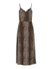 Pieces Kleid "Nya" in Braun/ Beige