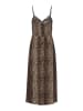 Pieces Kleid "Nya" in Braun/ Beige